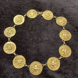 Anne Klein vintage 18” gold 1980’s Lion necklace